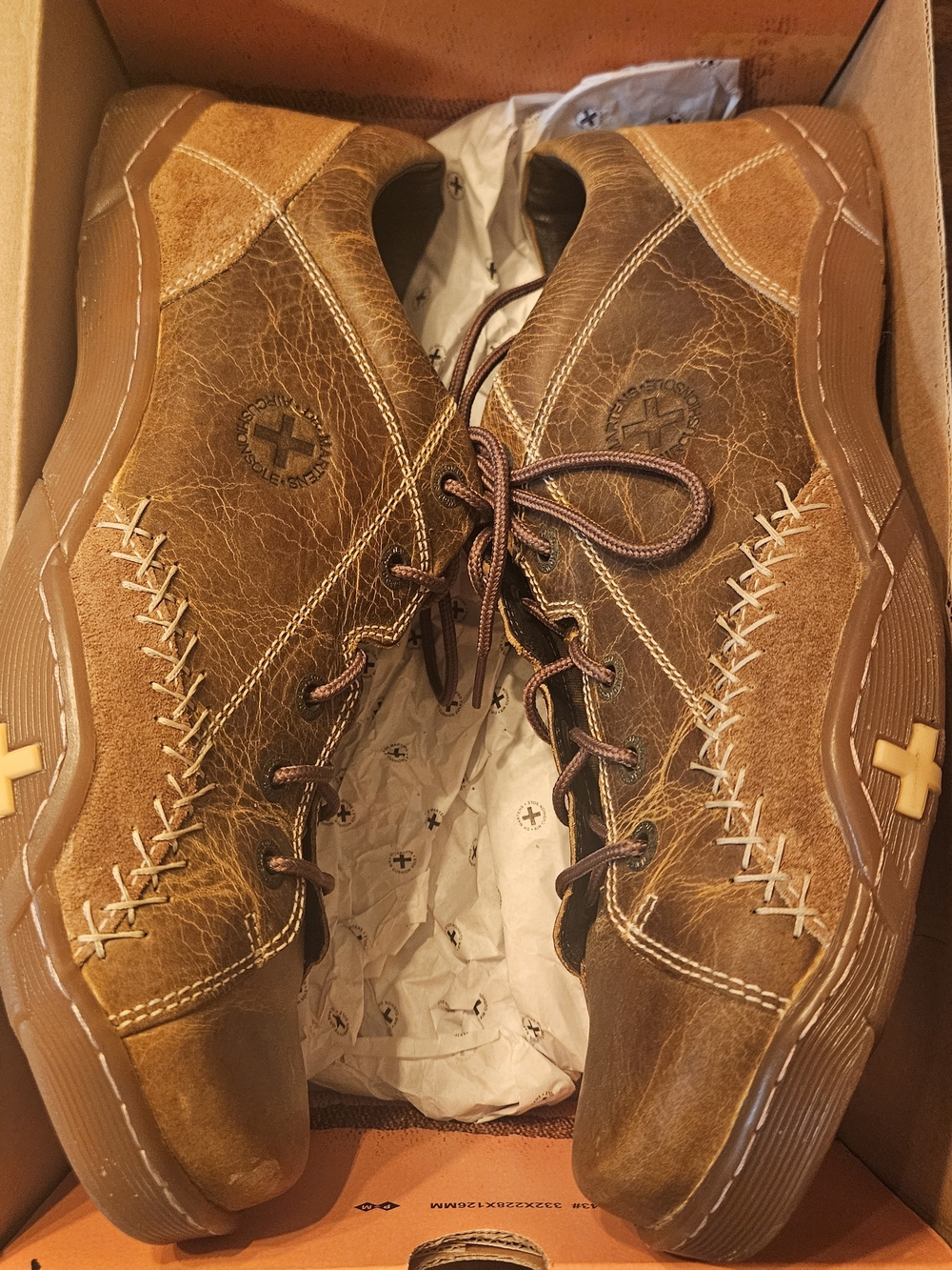 Dr. Martens Brown Leather Lace-Up Casual Shoes